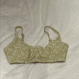 Roxy Olive Floral Bikini Top